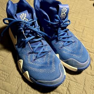 Nike Kyrie 4TB Game Royal & White. Size 11.5